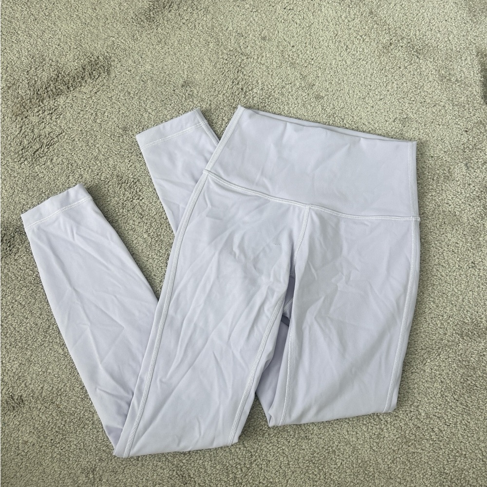 White High-Waisted Leggings